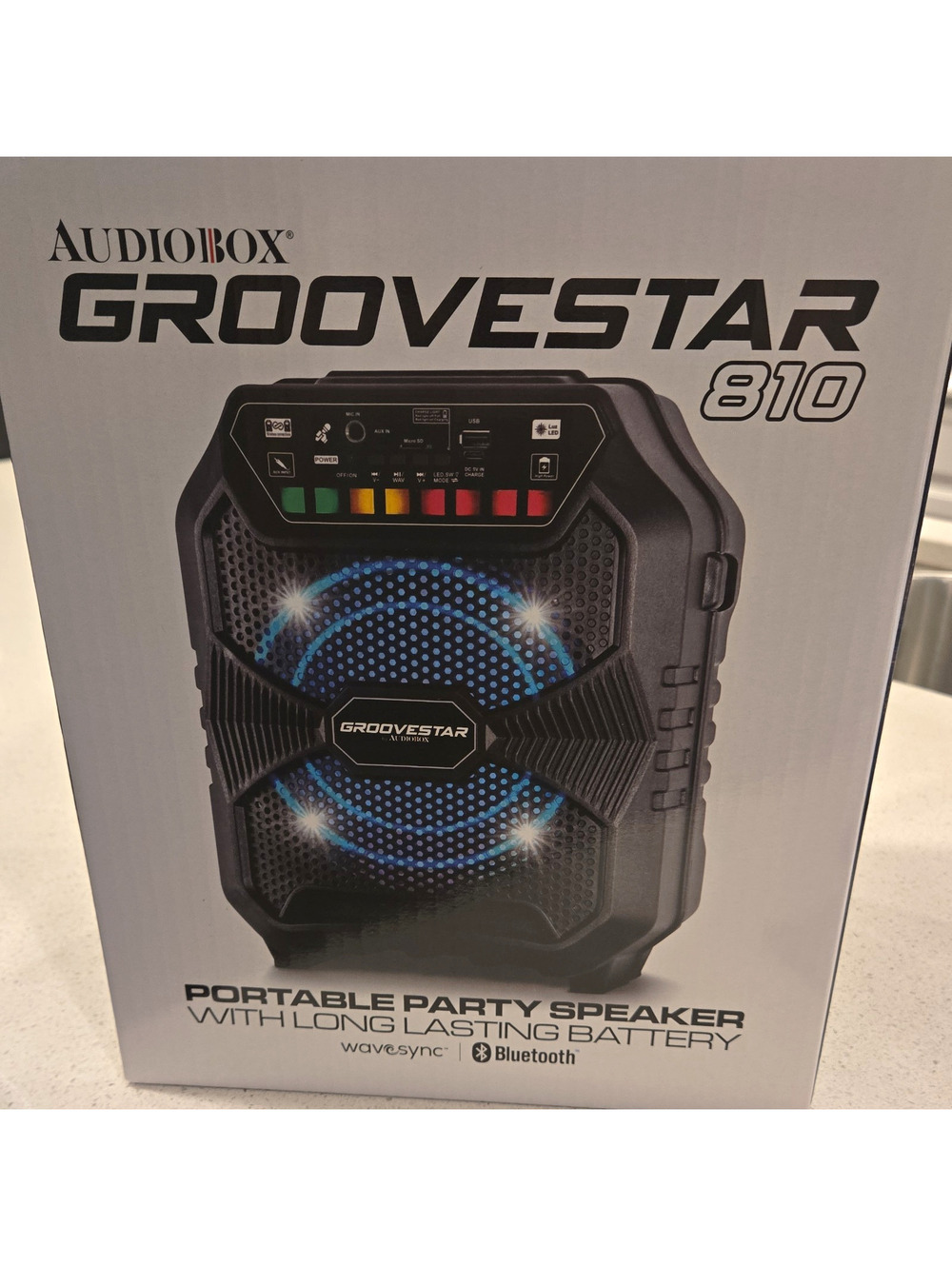 AudioBox Groovestar Portable Speaker Bluetooth USB MicroSD